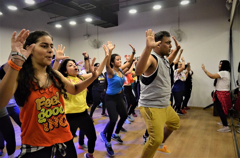a zumba masterclass hosted by tapas das at twist n turns new town